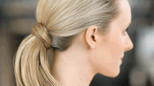 Fitting the sleek ponytail: Tutorial