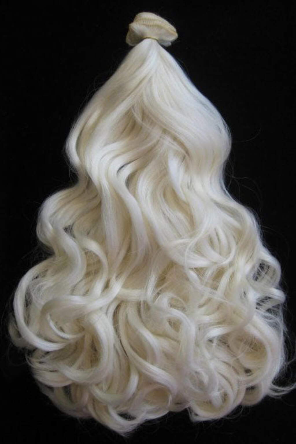 Clip-in hair extensions, 6 piece, full head, 150g platinum blonde 1001