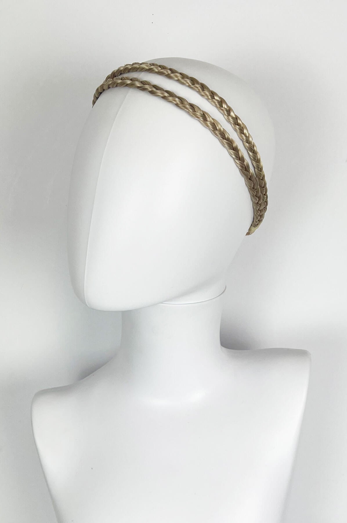 Plaited double hairband: Mira : blonde 24H613