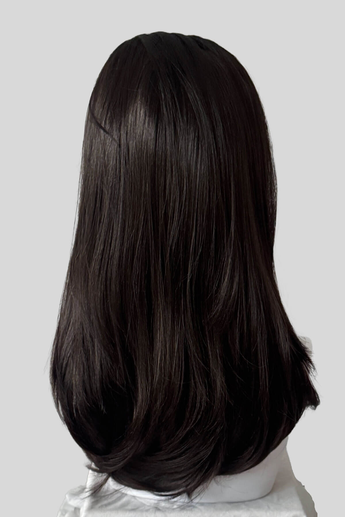 Headband half wig hairpiece, long and straight: Isla dark chocolate brown 6