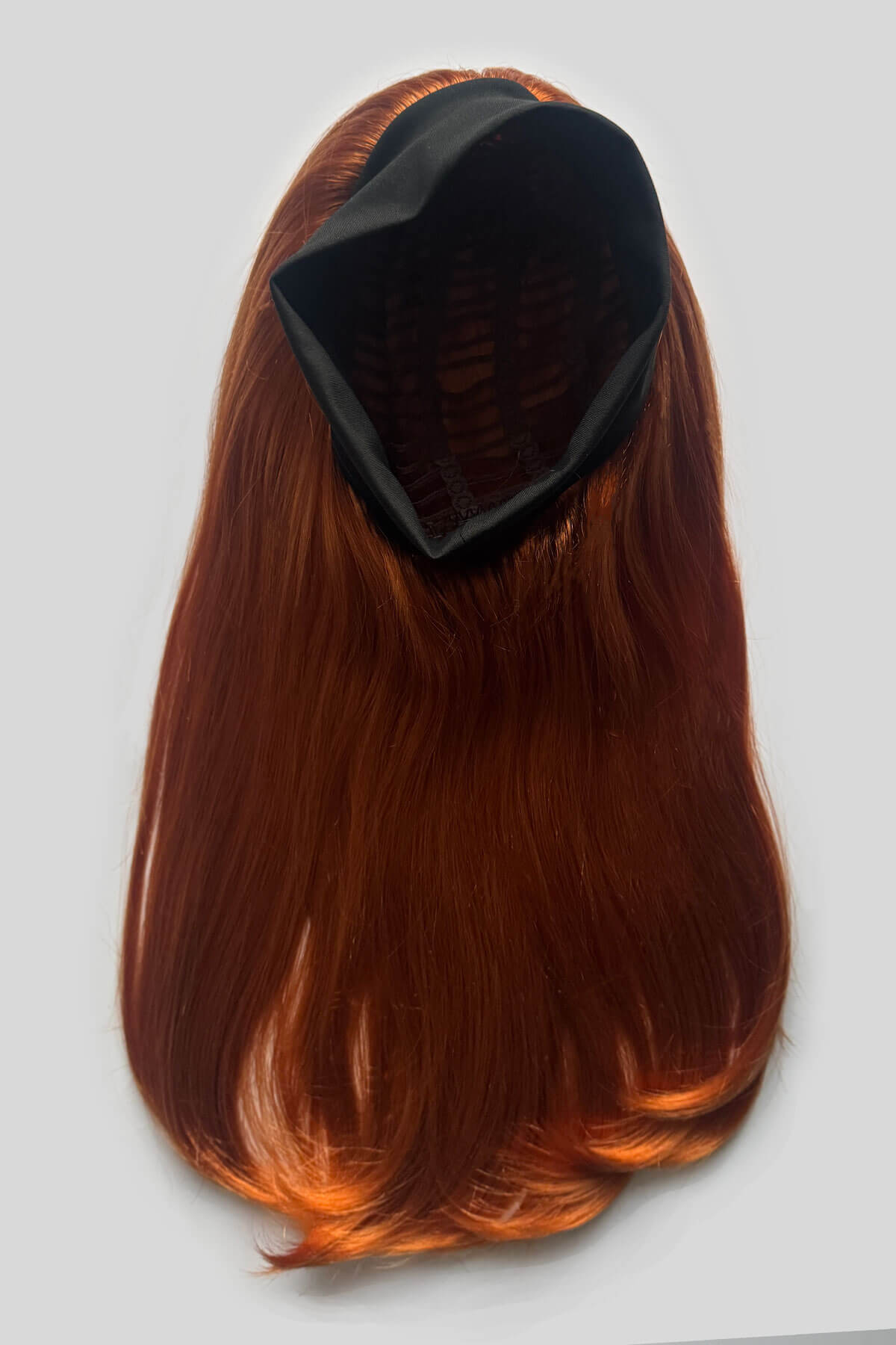 Headband half wig hairpiece, long and straight: Isla ginger