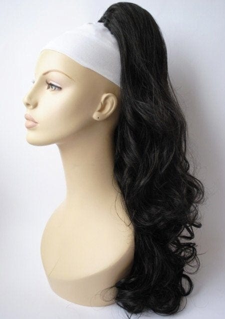 Extension clip on ponytail hair piece, long, curly: Sara freeshipping - AnnabellesWigs
