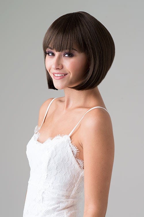 Annabelle's Wigs synthetic wig Dark brown inverted bob wig: Colette