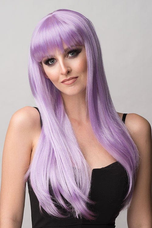 Annabelle's Wigs synthetic wig Light purple wig, straight, and very long: Harleigh