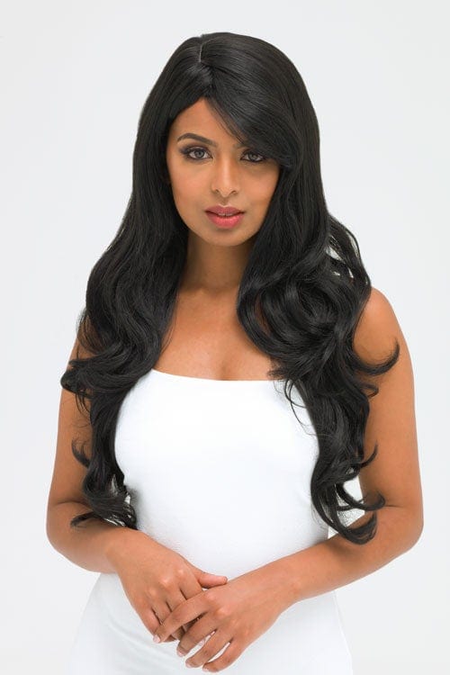 Annabelle's Wigs synthetic wig Long black wig, wavy: Kerry