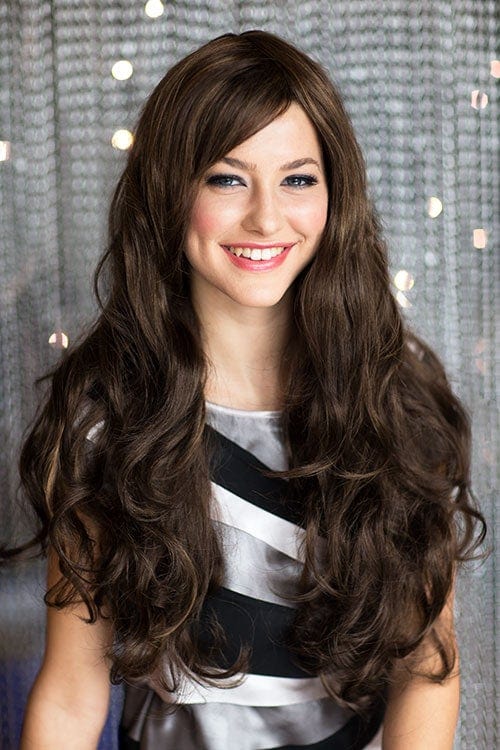 Annabelle's Wigs synthetic wig Long brown wig with gentle waves: Bella