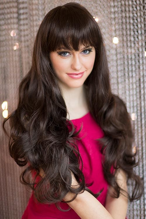 Annabelle's Wigs synthetic wig Long dark brown wig with gentle waves: Marina