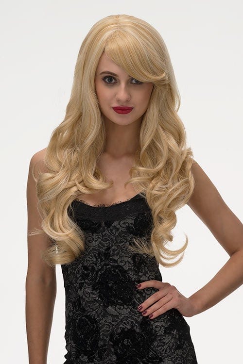 Annabelle's Wigs synthetic wig Long golden blonde wig, with extra long waves: Cassidy