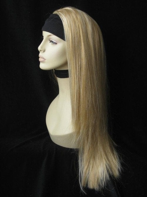 Annabelle's Wigs synthetic wig Straight blonde half wig hairpiece (3/4 wig) blonde: Tabitha