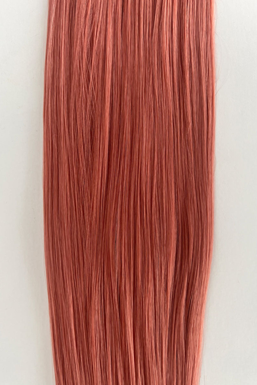 Clip-in hair extensions, straight, 6 piece, full head, 150g, 24 inches long pink