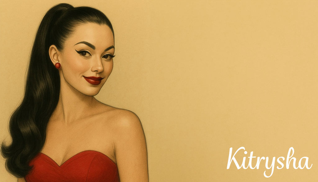 Kitrysha - Wraparound Ponytail with Vintage Waves