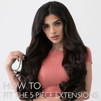 The 5 piece hair extensions - Tutorial