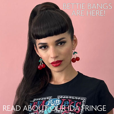 Bettie BANGS are here! About our Ida fringe hairpiece...