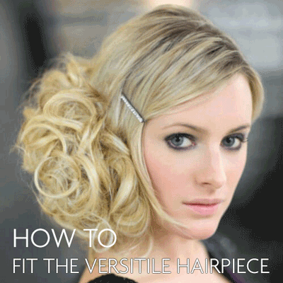 How to put on the versatile hairpiece: Tutorial