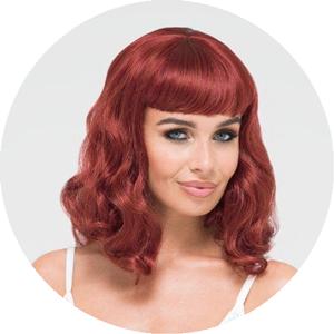 Red wigs collection