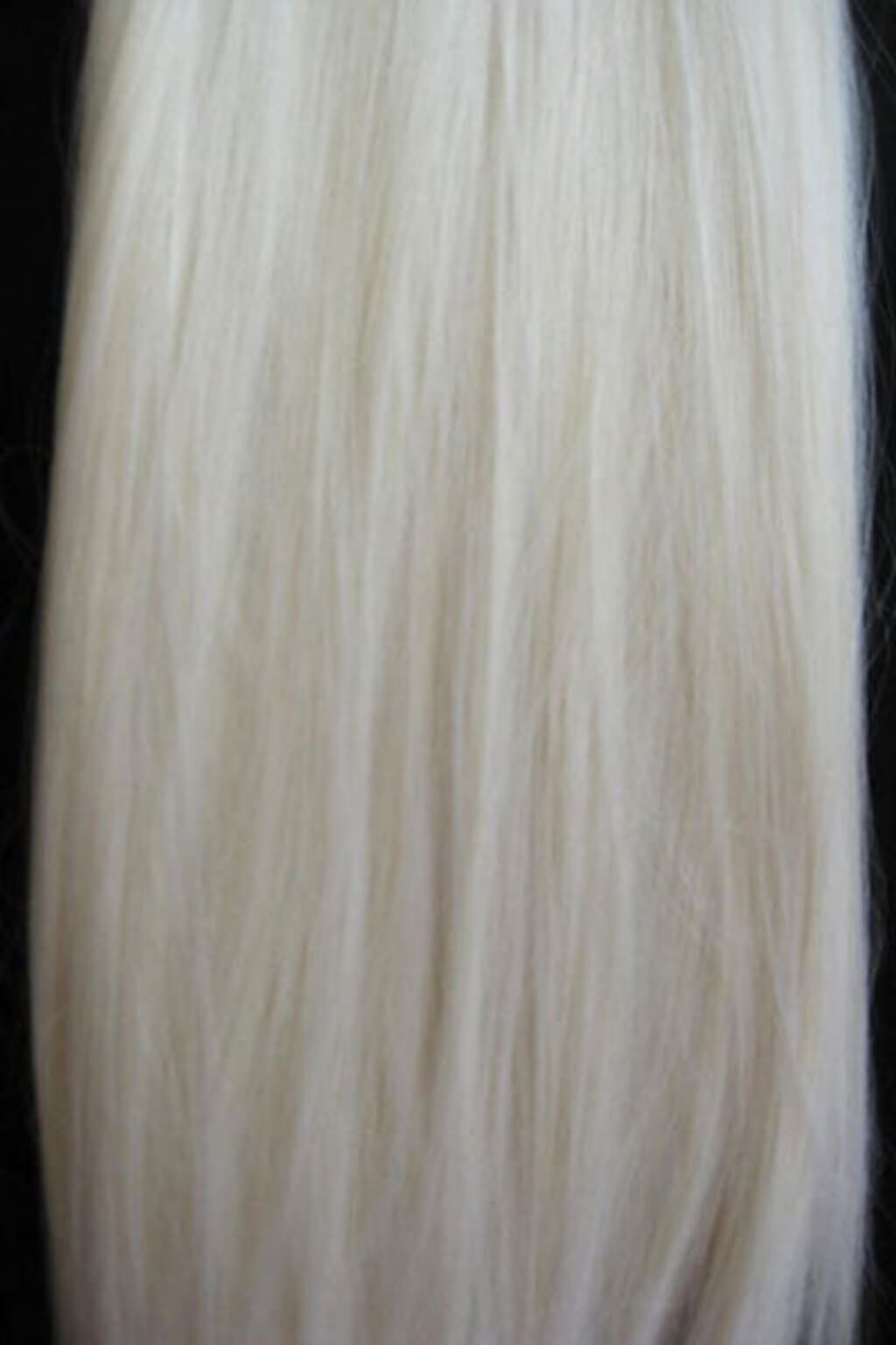 Clip-in hair extensions, 6 piece, full head, 150g platinum blonde 1001