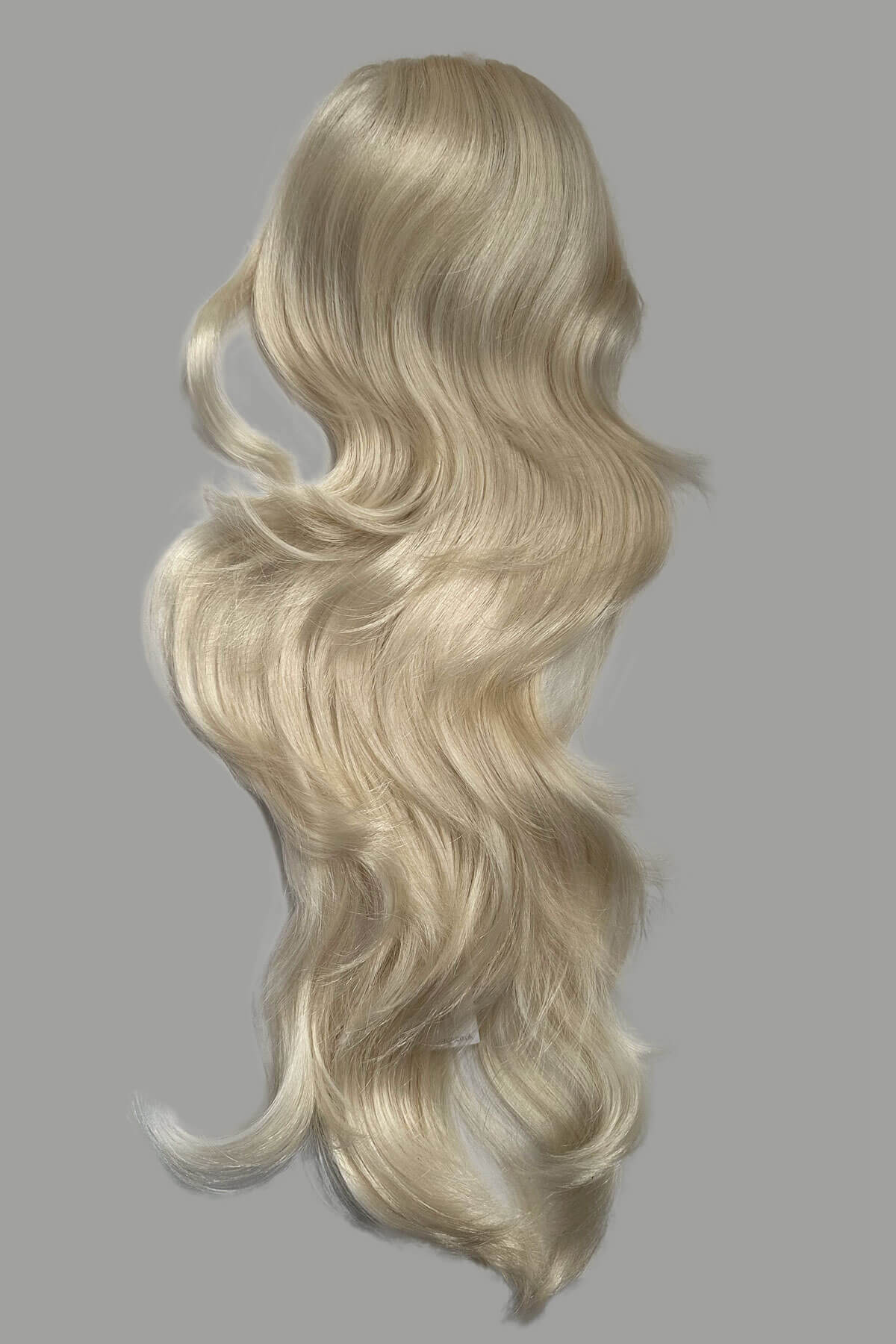 Double volume hairpiece extension: Naomi platinum blonde 1001
