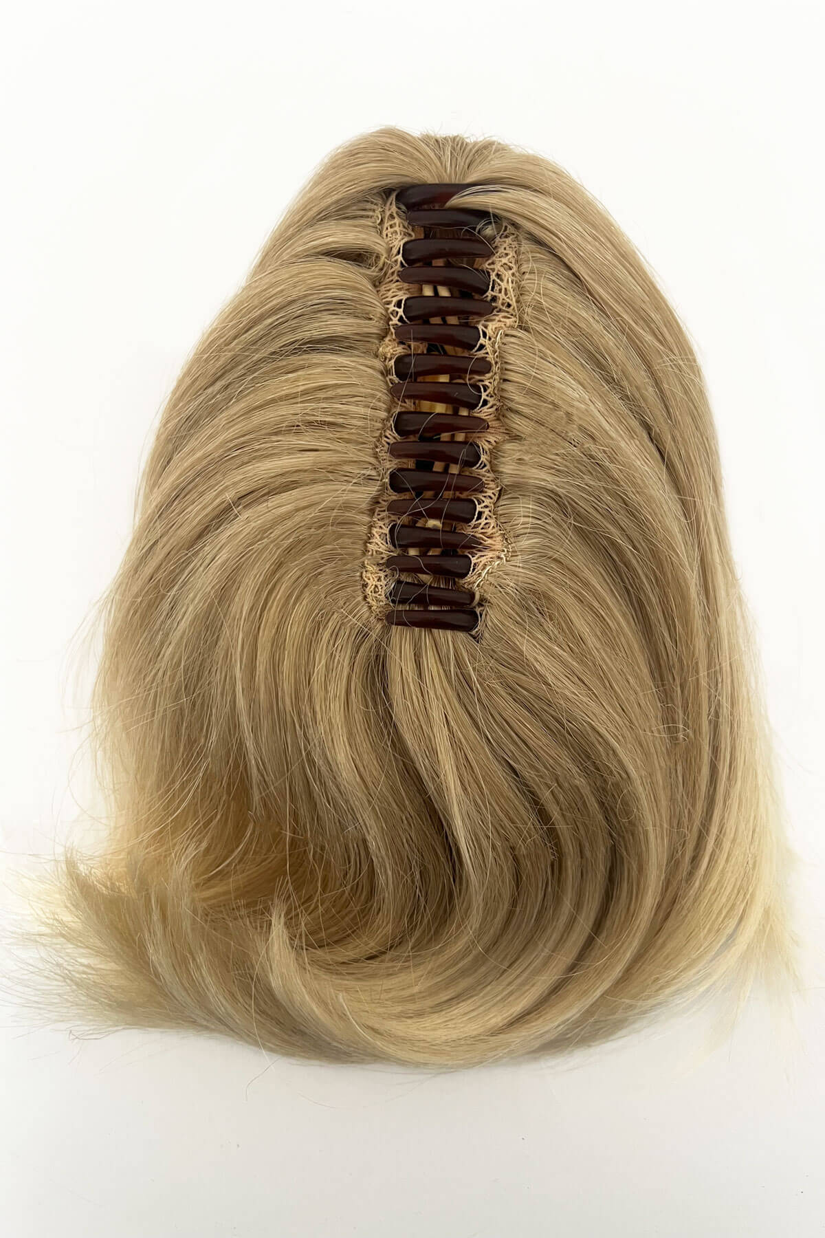 short beehive ponytail hairpiece: Sherri blonde 613T24