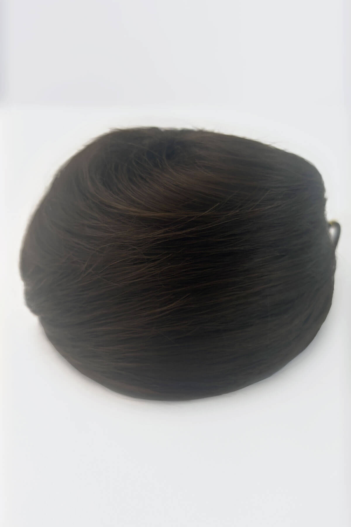 Brown hairpiece on a white background. Hairpiece bun; instant perfect bun hairpiece: Hepburn chestnut brown 8