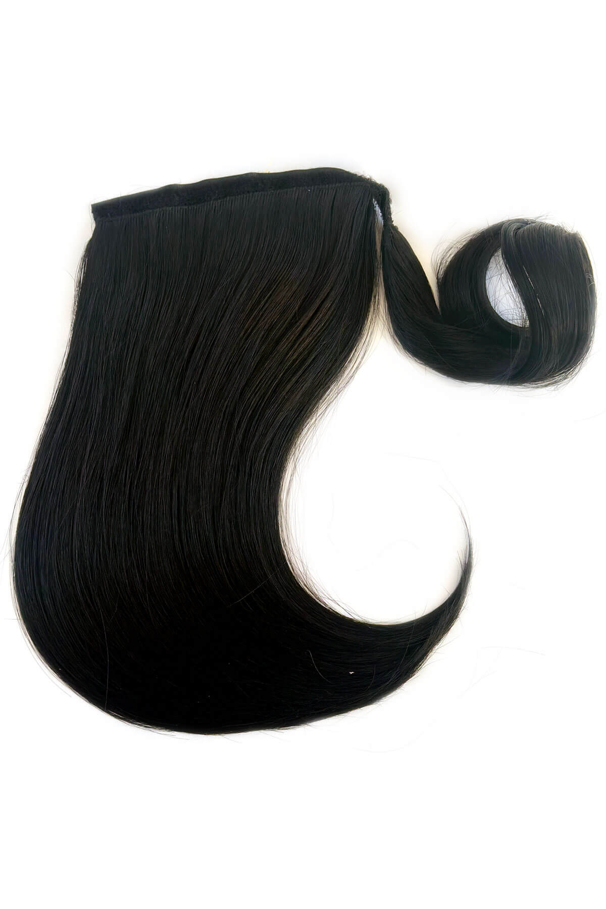 Sleek ponytail extension hairpiece, Flexihair: Jasmin black 1B