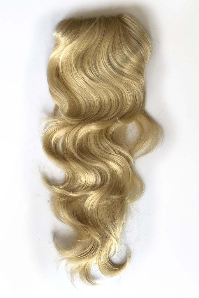 Double volume hairpiece extension: Naomi blonde 613