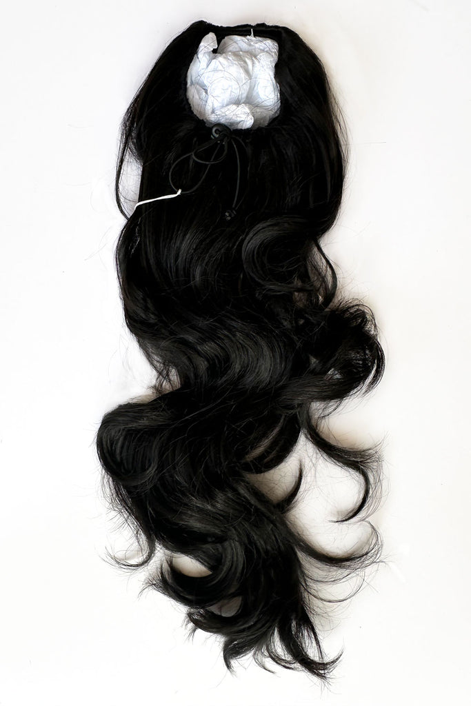 Double volume hairpiece extension: Naomi black