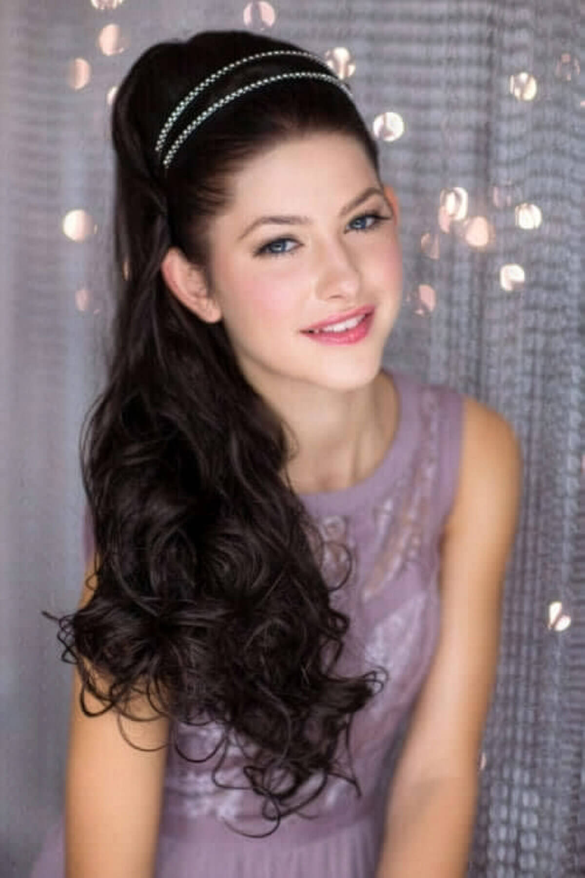 Extension clip on long ponytail hairpiece, curly: Sara black 1B