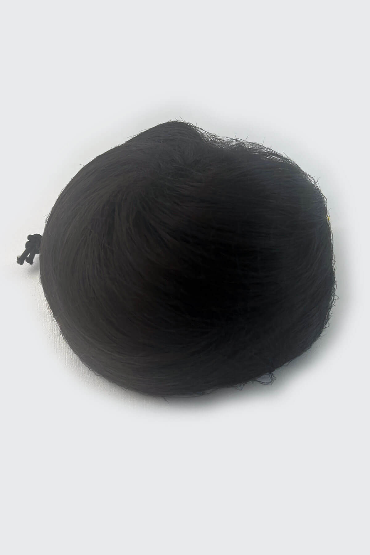 Dark brown hair bun on a white background. Hairpiece bun; instant perfect bun hairpiece: Hepburn dark brown 4
