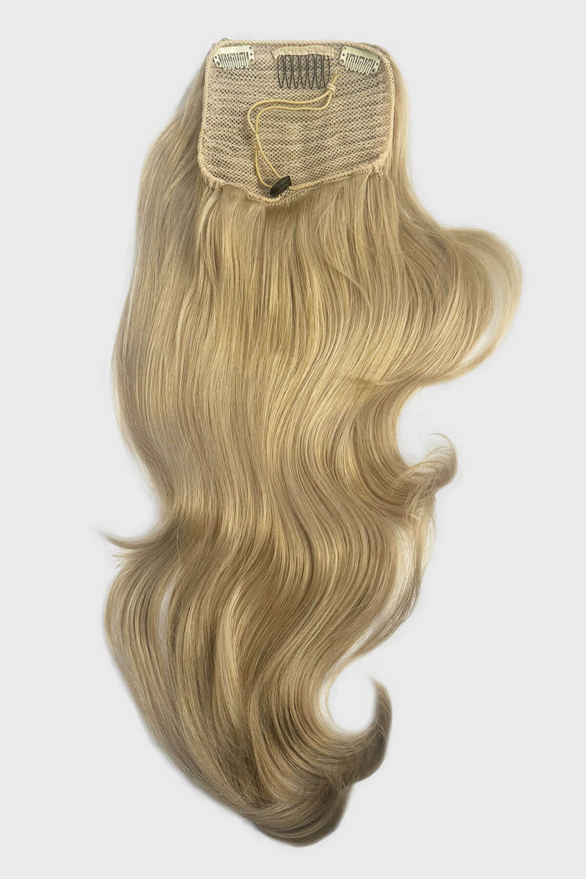 Double volume hairpiece extension: Naomi blonde 613T24