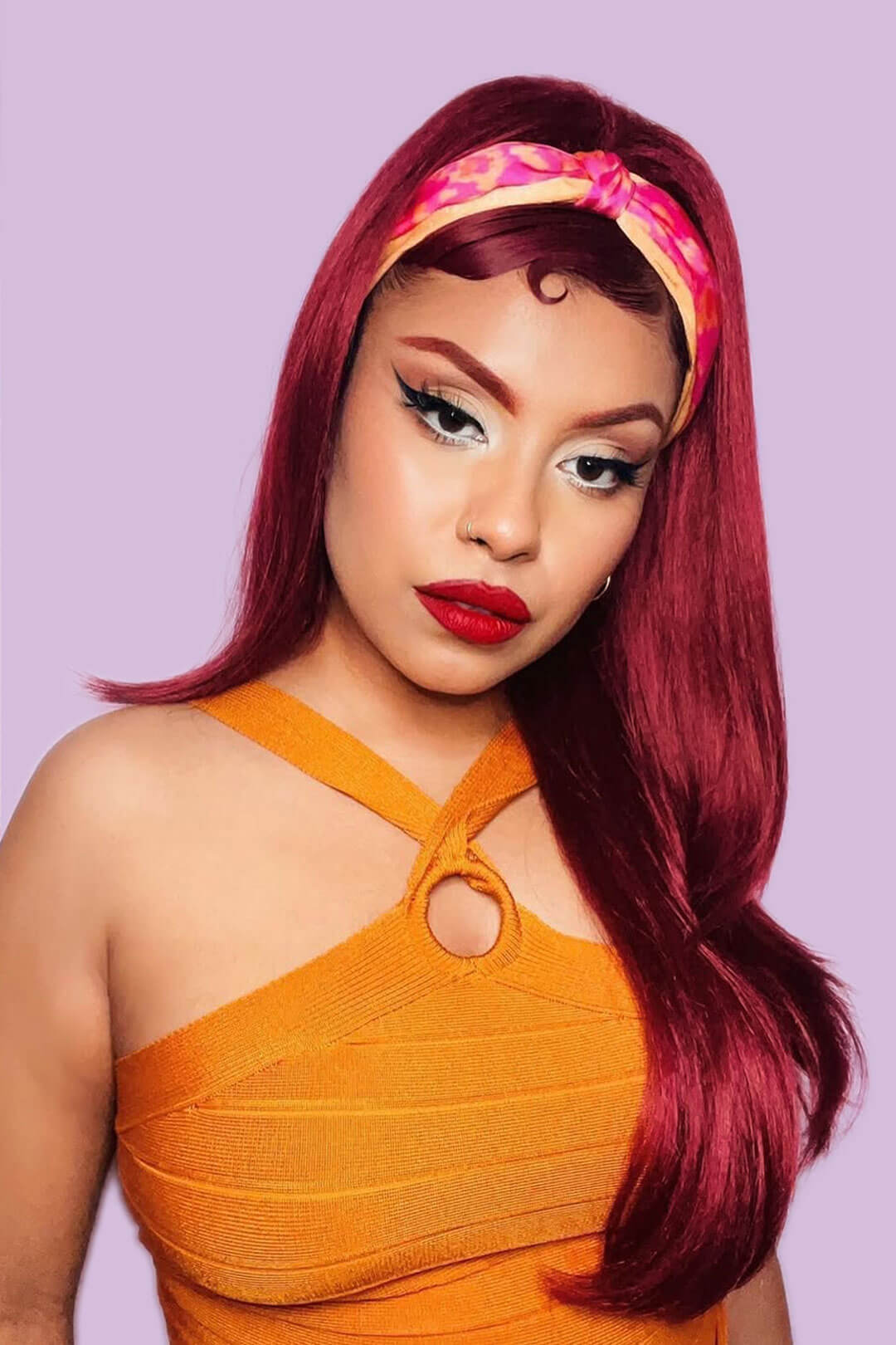 1960s style hair, high crown long straight and layered half wig: Juliette