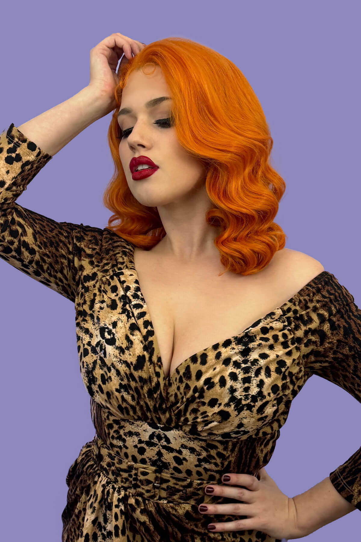 Ginger pinup lace front wig: Lula – ginger #ginger