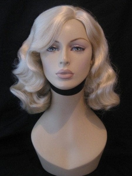 40s blonde pinup style wig with marcel waves: Lauren AnnabellesWigs