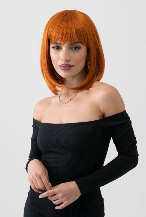Annabelle's Wigs synthetic wig Ginger shoulder length bob wig: Ember