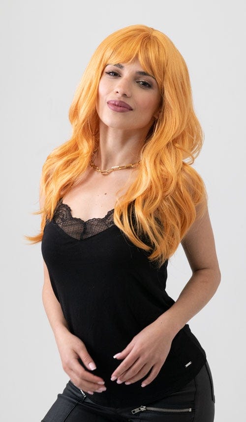 Annabelle's Wigs synthetic wig Golden blonde wig with long cascading waves