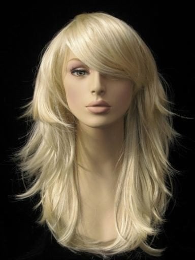 Light blonde wig, long, layered, tip flip: Gabriella freeshipping - AnnabellesWigs