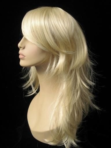 Annabelle's Wigs synthetic wig Light blonde wig, long, layered, tip flip: Gabriella