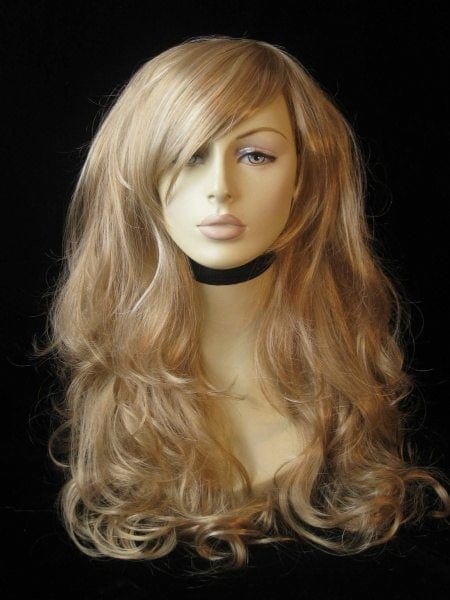 Annabelle's Wigs synthetic wig Light blonde wig with big loose curls, extra long: Eva