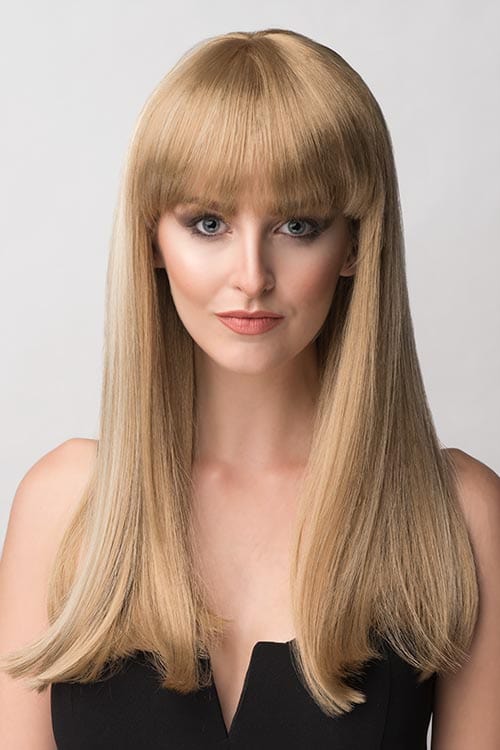 Blonde wig with Highlights and straight fringe: Tilly freeshipping - AnnabellesWigs
