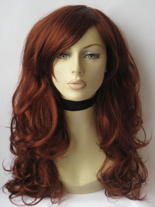 Long, copper red wig: Marcia freeshipping - AnnabellesWigs