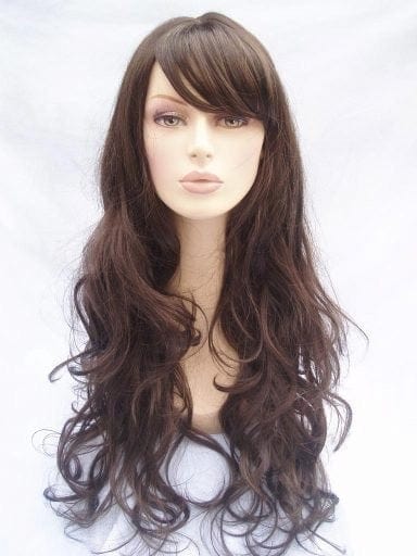 Long, dark brown wig: Marina freeshipping - AnnabellesWigs
