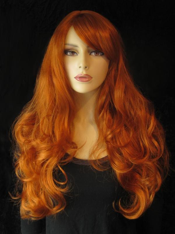 Long ginger wig with loose waves and curls: Ginger AnnabellesWigs