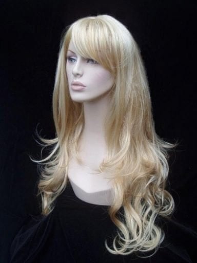 Golden and light blonde wig, extra long, wavy: Cassidy freeshipping - AnnabellesWigs