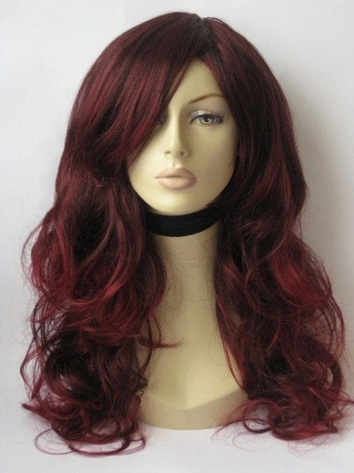 Annabelle's Wigs synthetic wig Long red and black wig: Cheryl