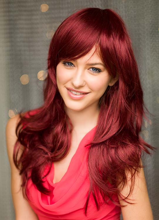 Annabelle's Wigs synthetic wig Long red wig, layered with flicked tips: Salome