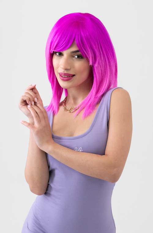 Annabelle's Wigs synthetic wig Pink dip dye wig (ombre), straight: Hetty