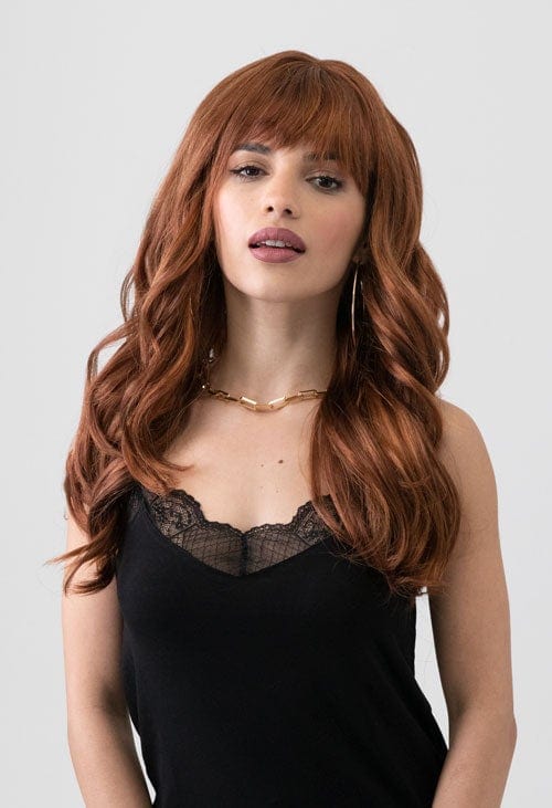 Red, auburn & blonde wig with long cascading waves: Floriana freeshipping - AnnabellesWigs