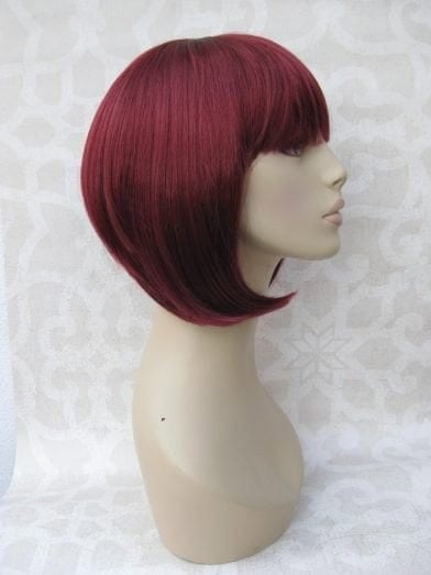 Red inverted bob wig Red inverted bob wig, short and chic: Flavia Annabelles Wigs