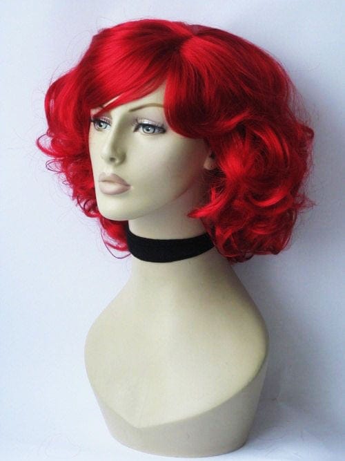 Rihanna style hair, curly red wig, vibrant: Rihanna freeshipping - AnnabellesWigs