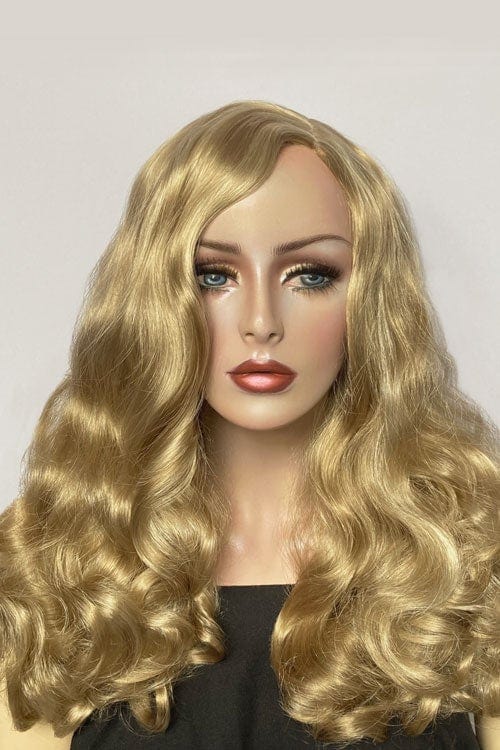 Blonde wig with waves and a side parting, 1940s style: Nancy