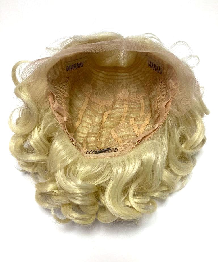 Blonde pinup wig, lace front, vintage style: Marilyn AnnabellesWigs